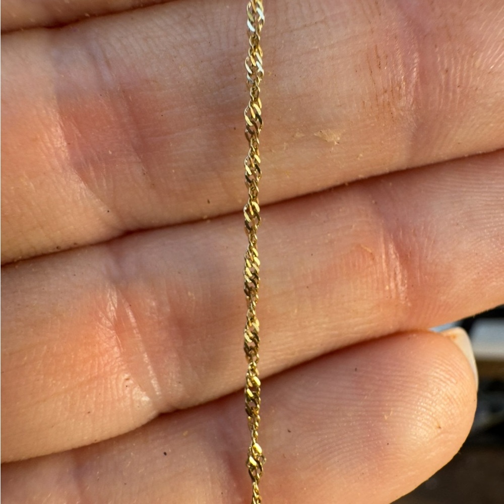 Vintage  solid 10k yellow gold bracelet - Picture 13 of 14